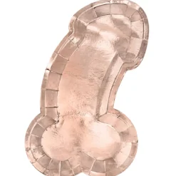 Tallrik, penis roséguld 26x15 cm 6 st