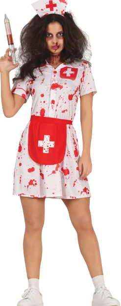 Tonårsdräkt, zombie sjuksköterska 14-16 år (168 cm)