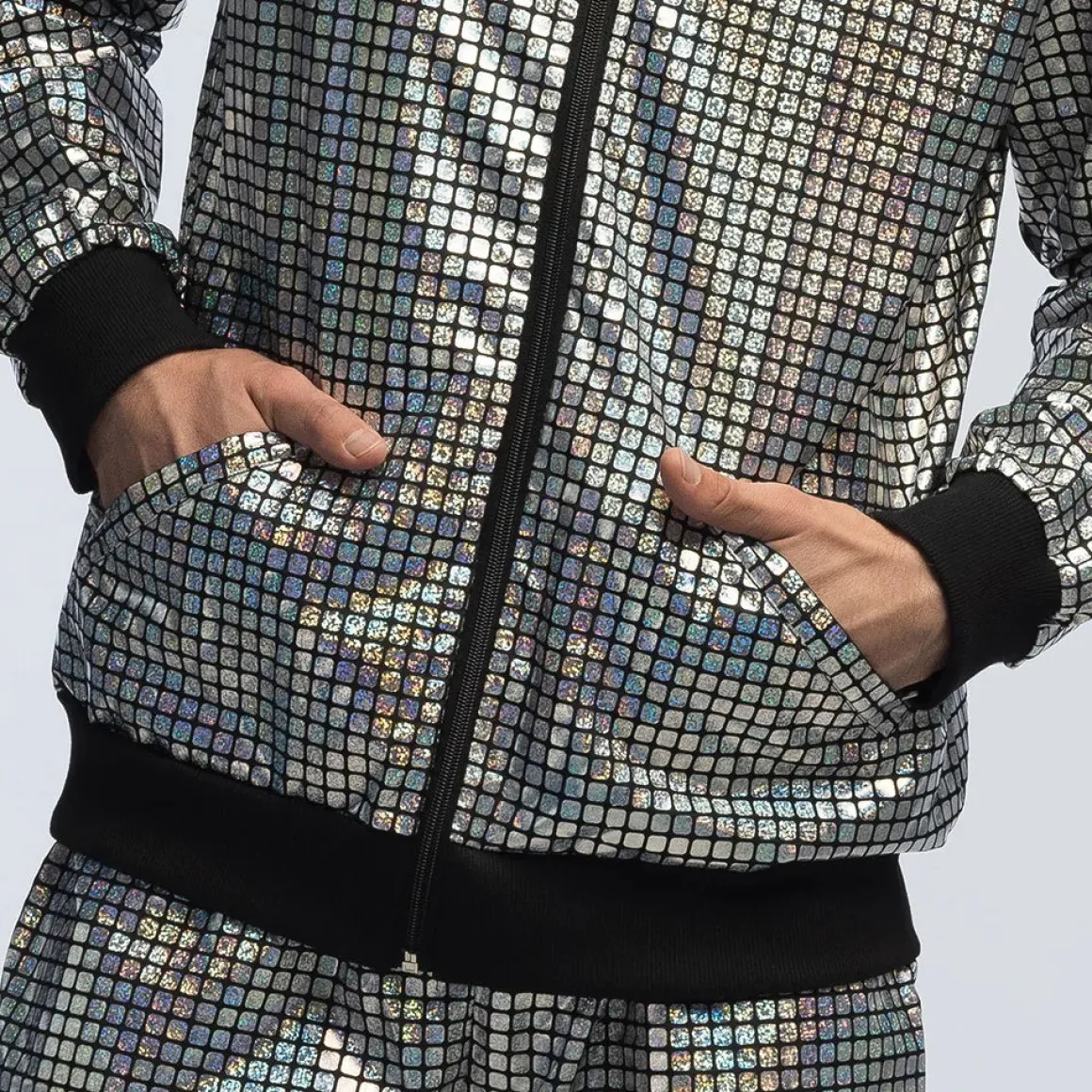 Träningsoverall, disco diamond silver