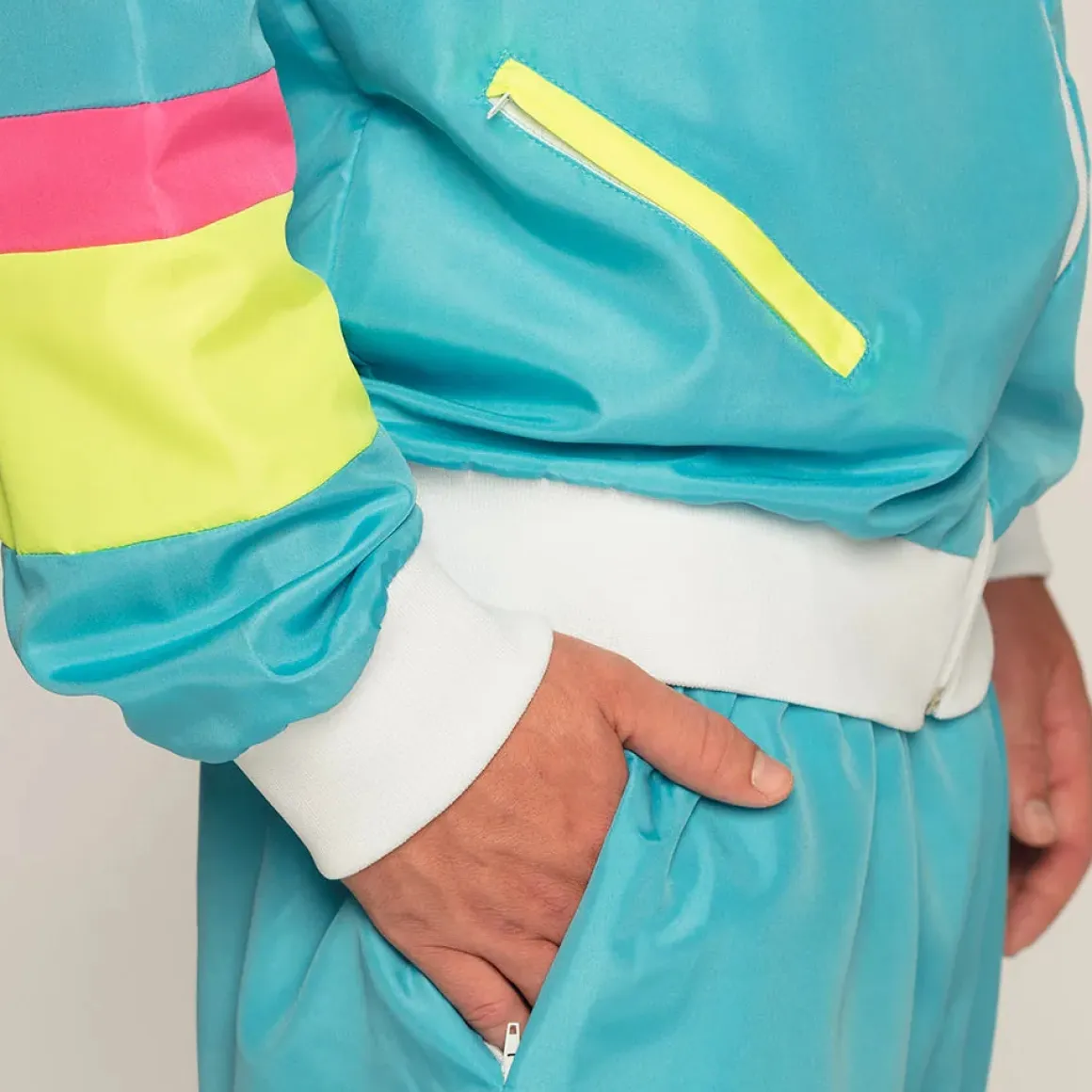 Träningsoverall, neon blå