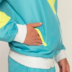 Träningsoverall, neon blå