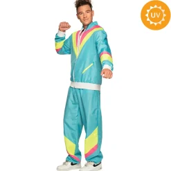 Träningsoverall, neon blå