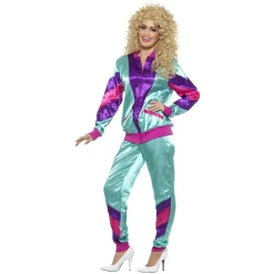 Träningsoverall, 80s fashion lila S