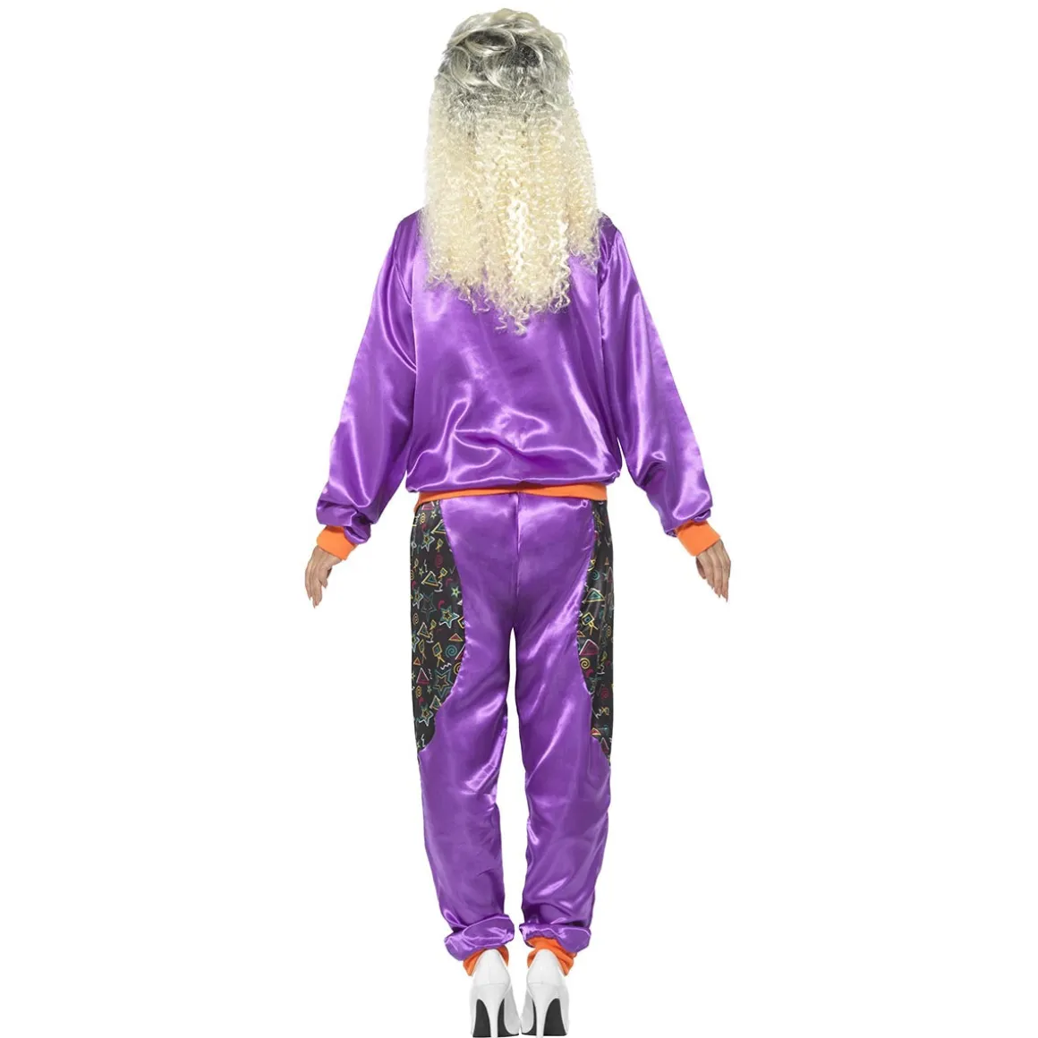 Träningsoverall 80s retro lila