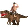 Uppblåsbardräkt, Ridande T-Rex