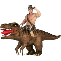 Uppblåsbardräkt, Ridande T-Rex
