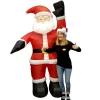 Uppblåsbar props, tomte 244 cm