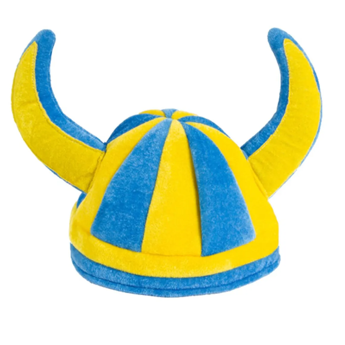 Vikingahjälm, blå/gul mjuk