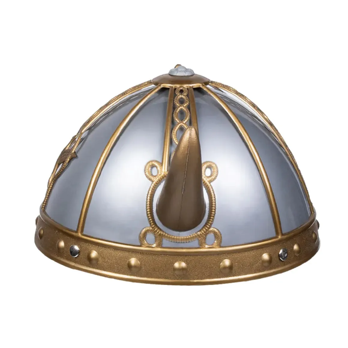 Vikingahjälm, guld/grå