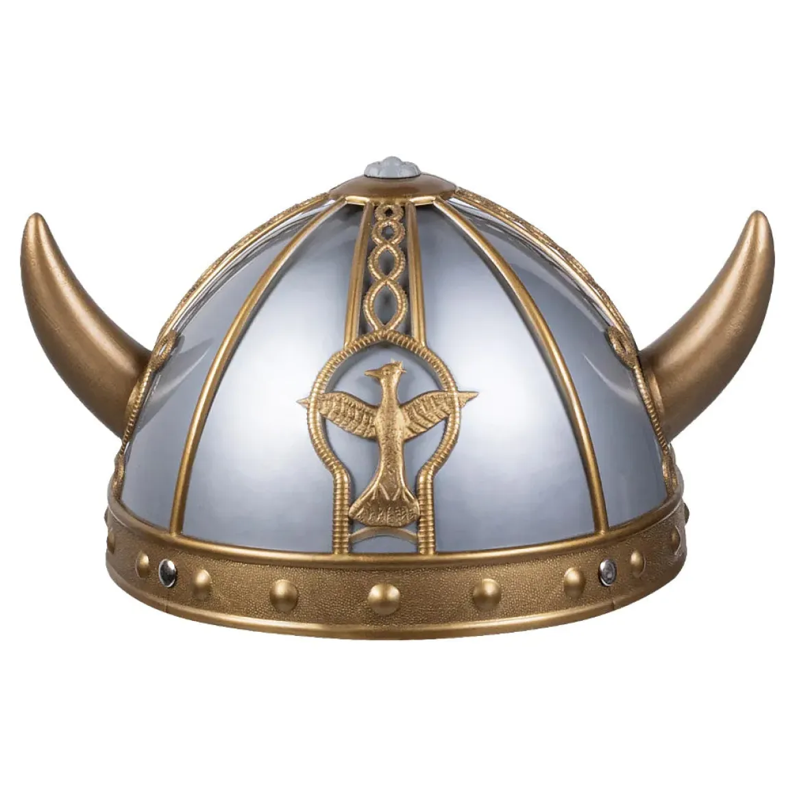 Vikingahjälm, guld/grå