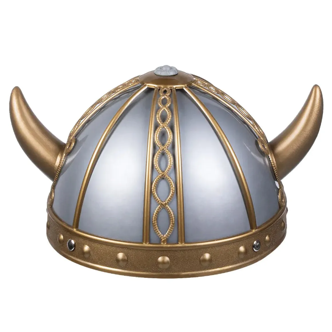 Vikingahjälm, guld/grå